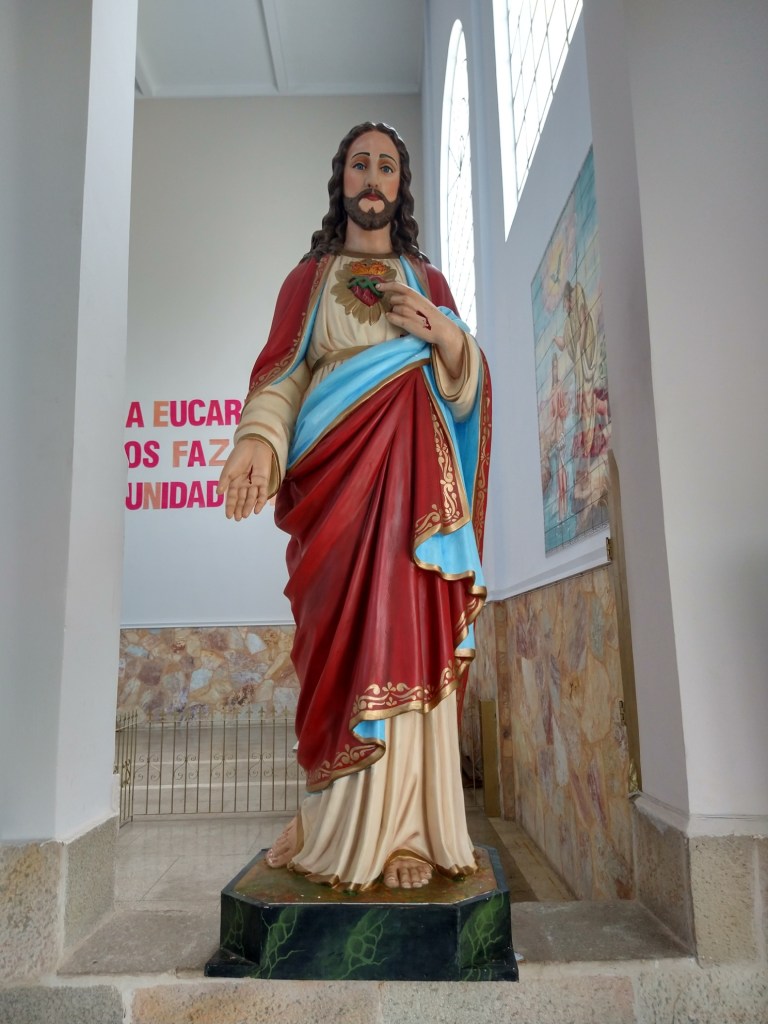 Sagrado Coração de Jesus, da Igreja Matriz de São Sebastião, localizada em Barbacena, MG.